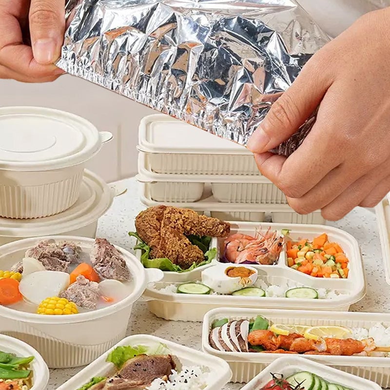 Heat Blocking Foil Insulation Cover-Keep Food Hot Longer No More Cold Meals