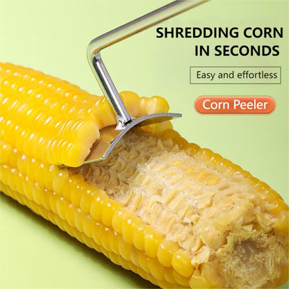 🌽 Strip a Whole Cob in Seconds — No Knife, No Mess!