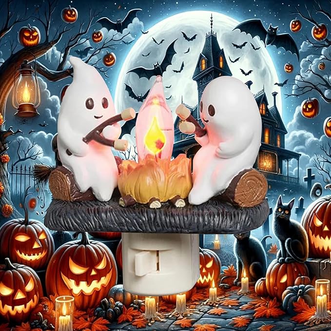 USB Ghost Campfire Flickering Nightlight🔥👻BUY 2 Free Shipping