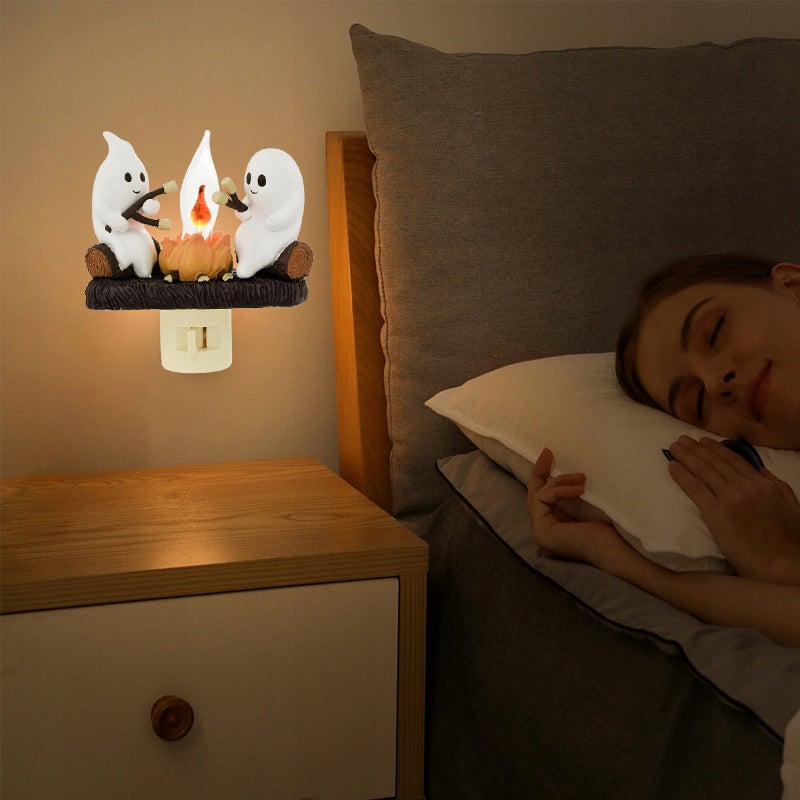 USB Ghost Campfire Flickering Nightlight🔥👻BUY 2 Free Shipping