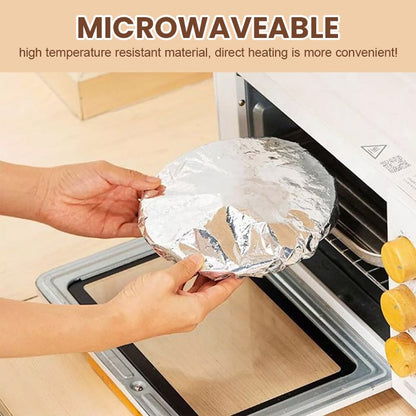 Heat Blocking Foil Insulation Cover-Keep Food Hot Longer  No More Cold Meals