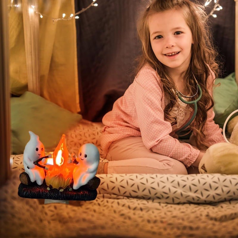 USB Ghost Campfire Flickering Nightlight🔥👻BUY 2 Free Shipping
