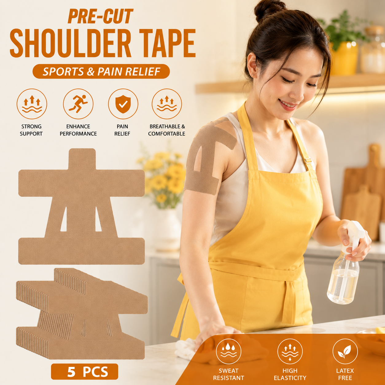 🔥Breathable Kinesiology Tape for Active Shoulders