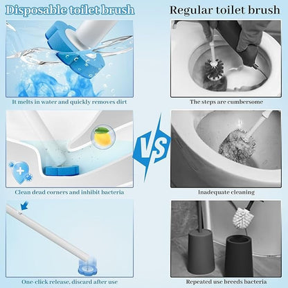 Clean. Toss. Done. 🧼-The easiest way to keep your toilet spotless without the mess.