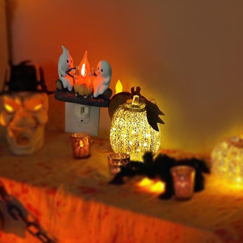 USB Ghost Campfire Flickering Nightlight🔥👻BUY 2 Free Shipping