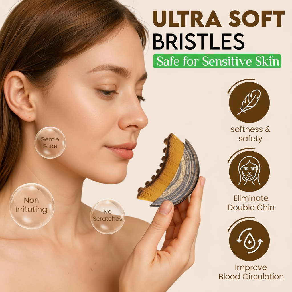Lymphatic Face Brush — Instantly Reduce Puffiness & Sculpt Your Jawline
