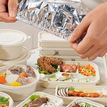 Heat Blocking Foil Insulation Cover-Keep Food Hot Longer  No More Cold Meals