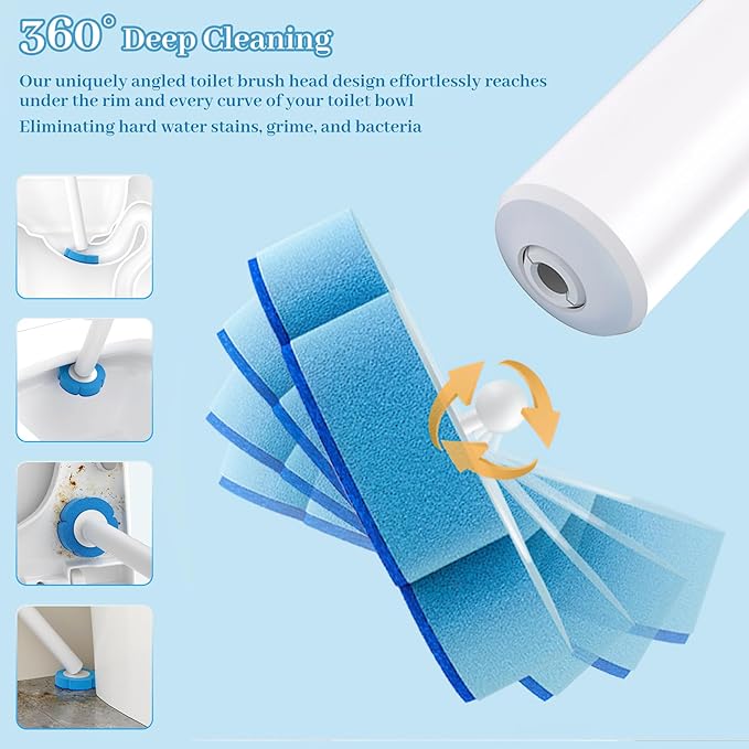 Clean. Toss. Done. 🧼-The easiest way to keep your toilet spotless without the mess.