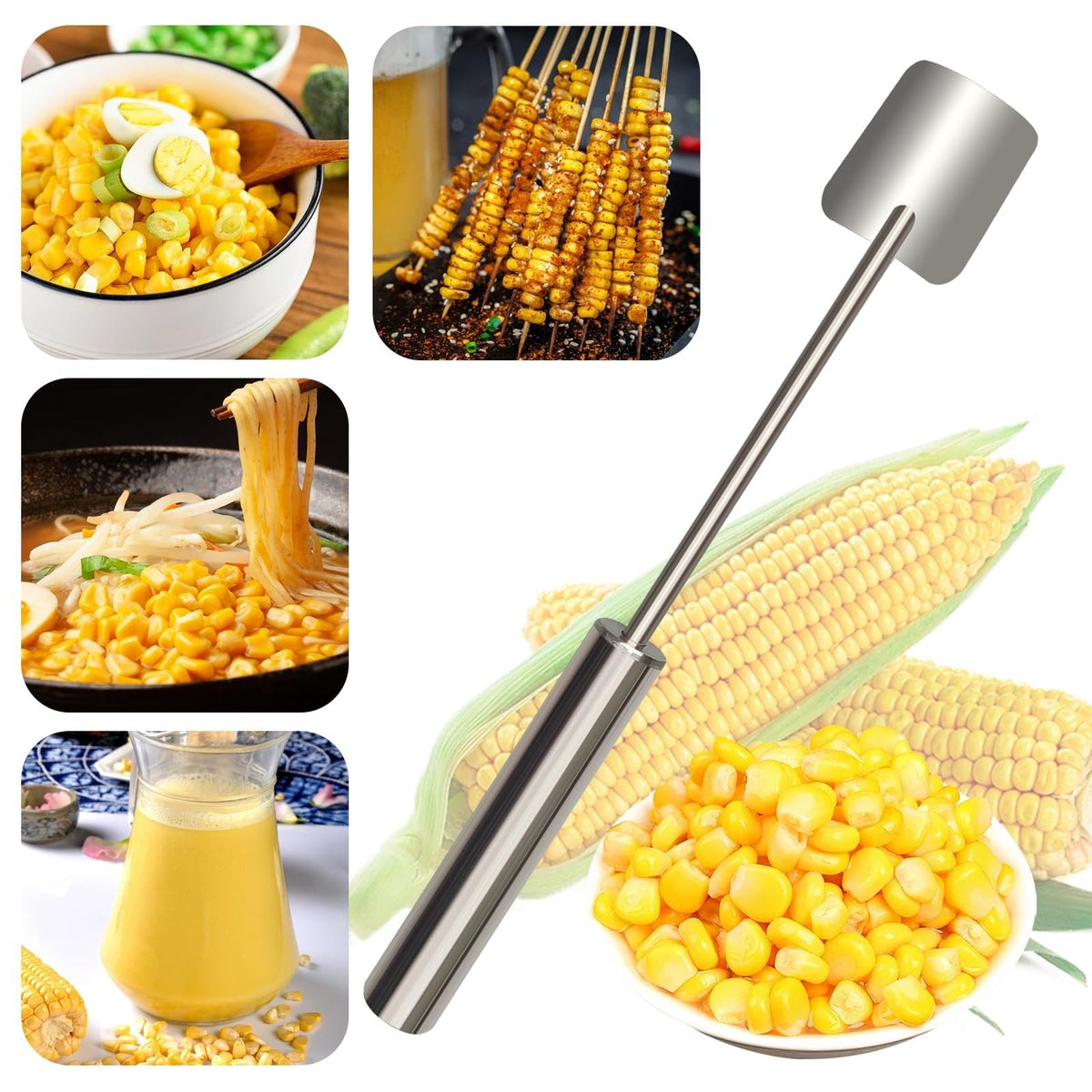 🌽 Strip a Whole Cob in Seconds — No Knife, No Mess!