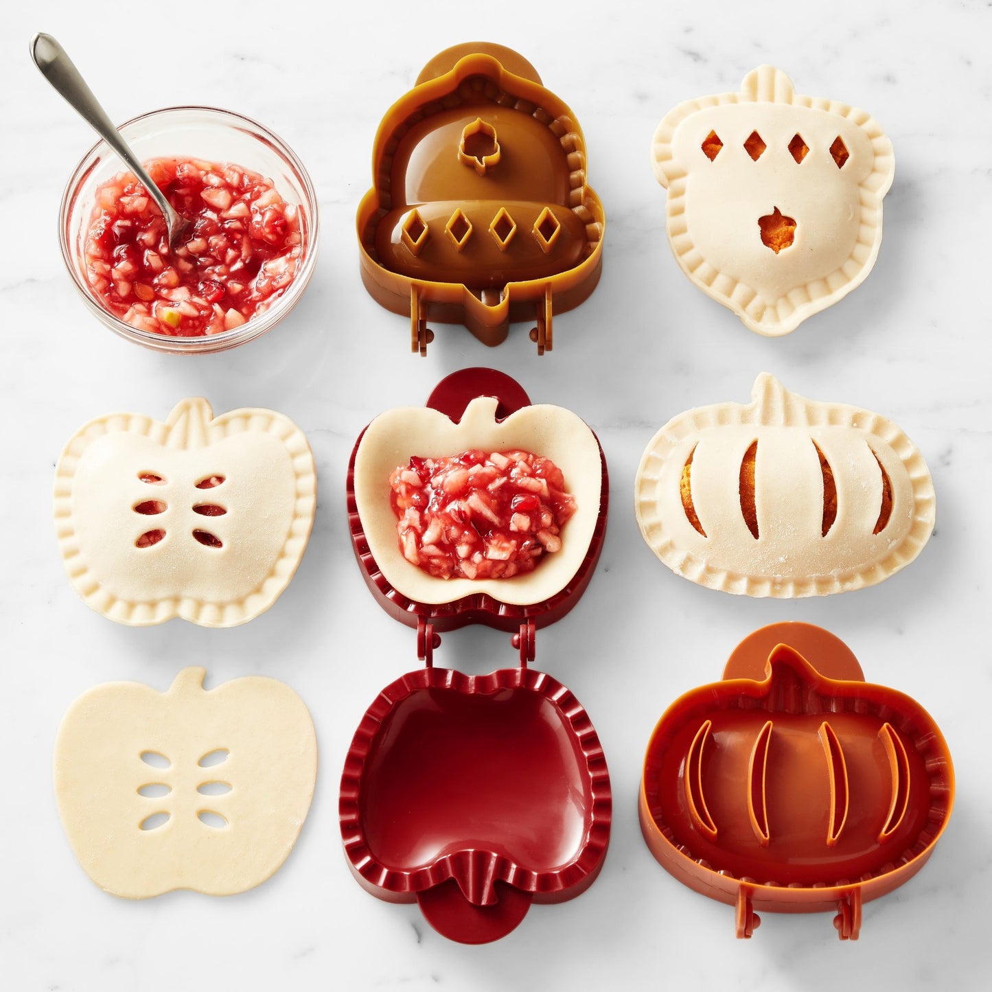 🎃 Frightfully Cute Pies in Seconds-Holiday Mini Pie Mold