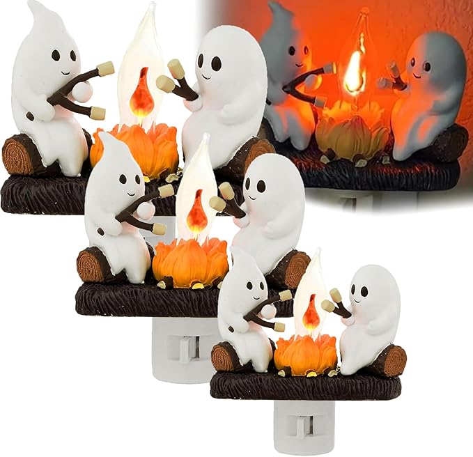 USB Ghost Campfire Flickering Nightlight🔥👻BUY 2 Free Shipping