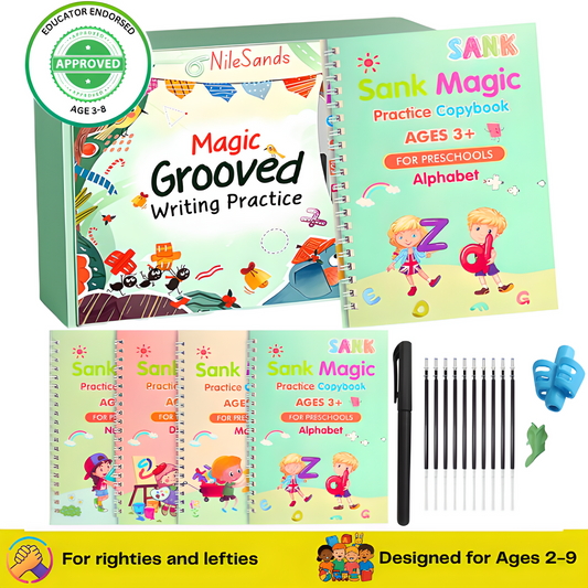 💥LAST DAY SALE 48%OFF💥📚MagicBook | Kids Practice Copybook Set (4Pcs/Set)