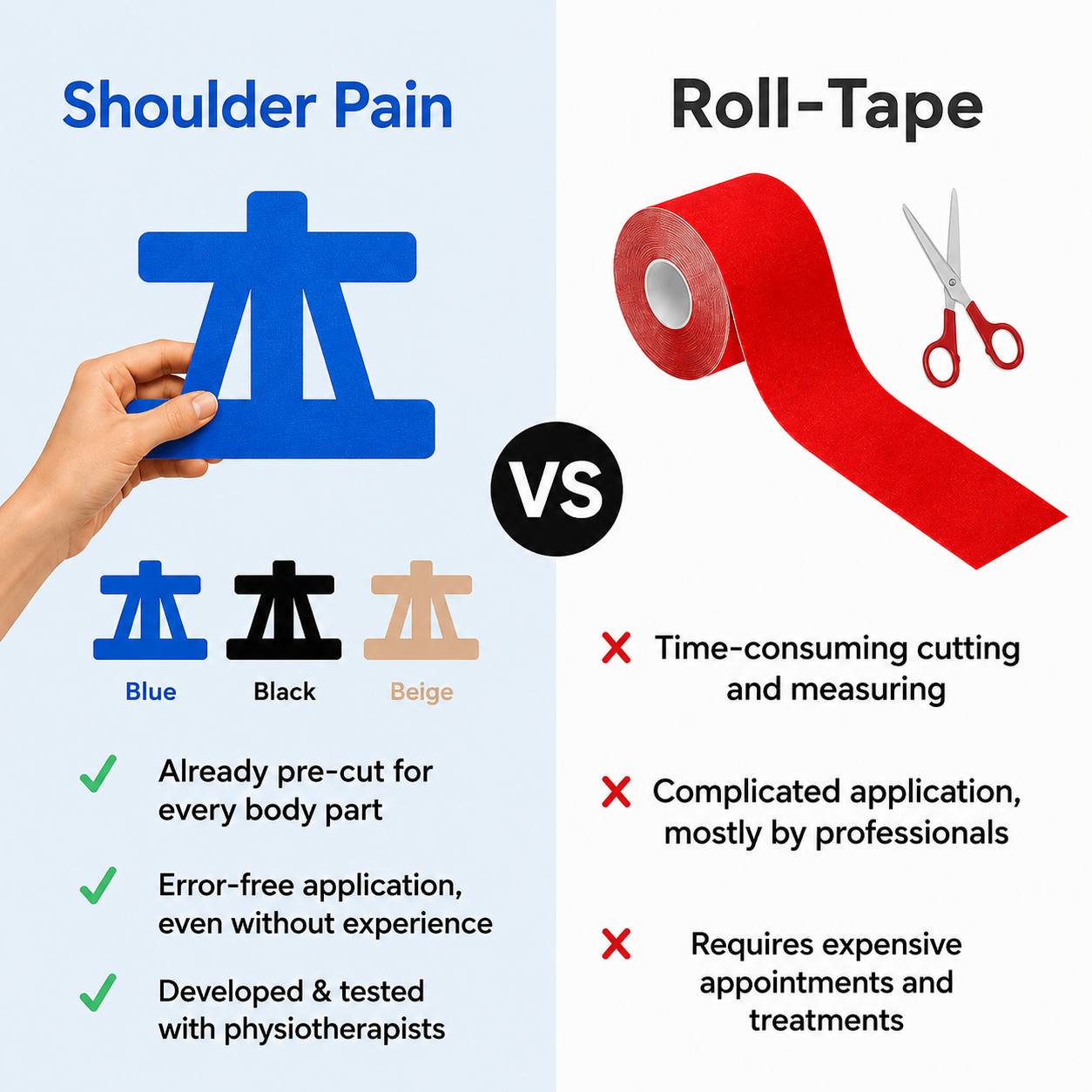 🔥Breathable Kinesiology Tape for Active Shoulders