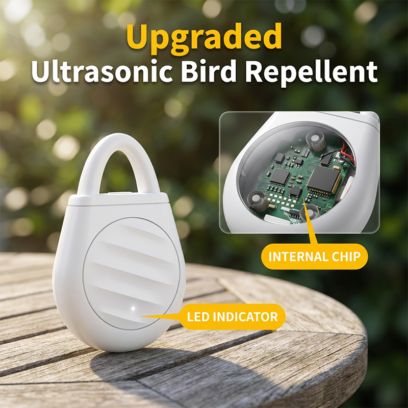 Help Keep Birds & Bugs Away Wherever You Go-Pocket-sized ultrasonic